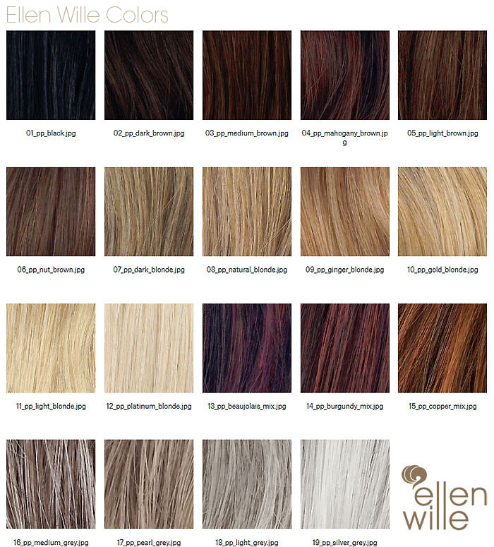 Ellen Wille Wigs Colors