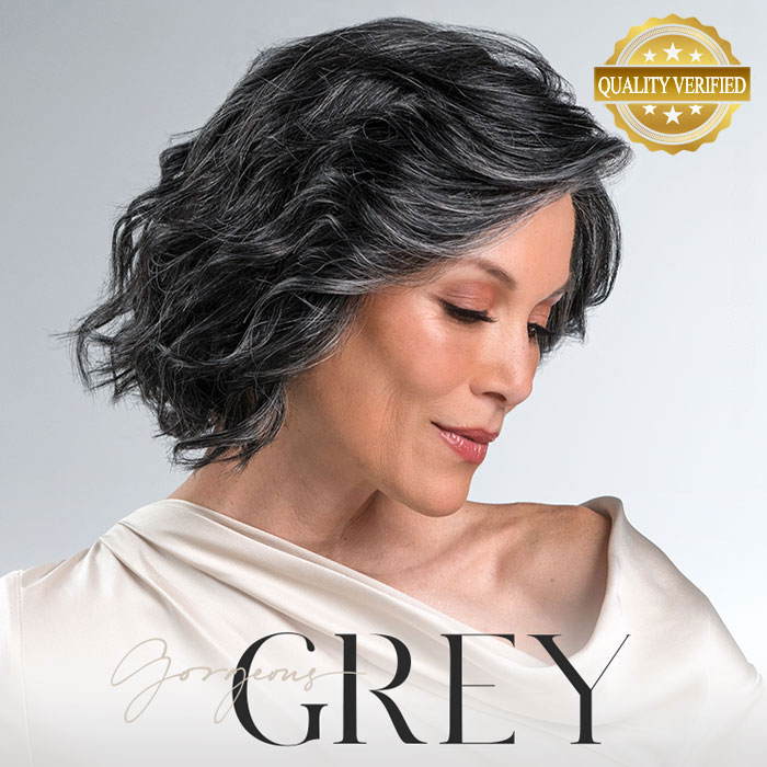 Grey Hair Wigs for Senior Women