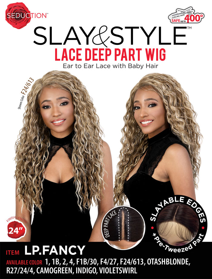 LP.FANCY is Full Wig, Lace Deep Part and Synthetic Hair Wig