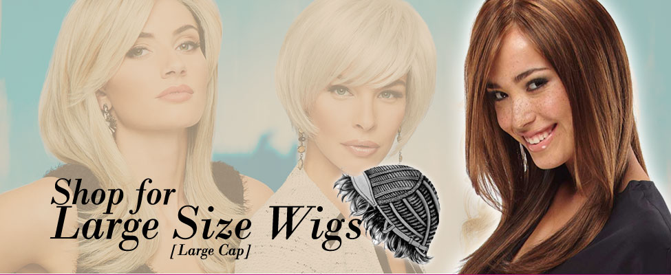 Shop Large Size Wigs - Large Cap