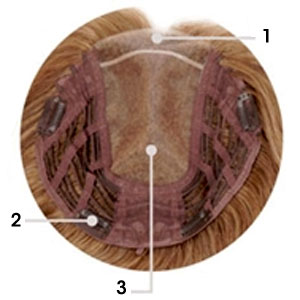 Lace Front with Monofilament Base Human Hairpieces