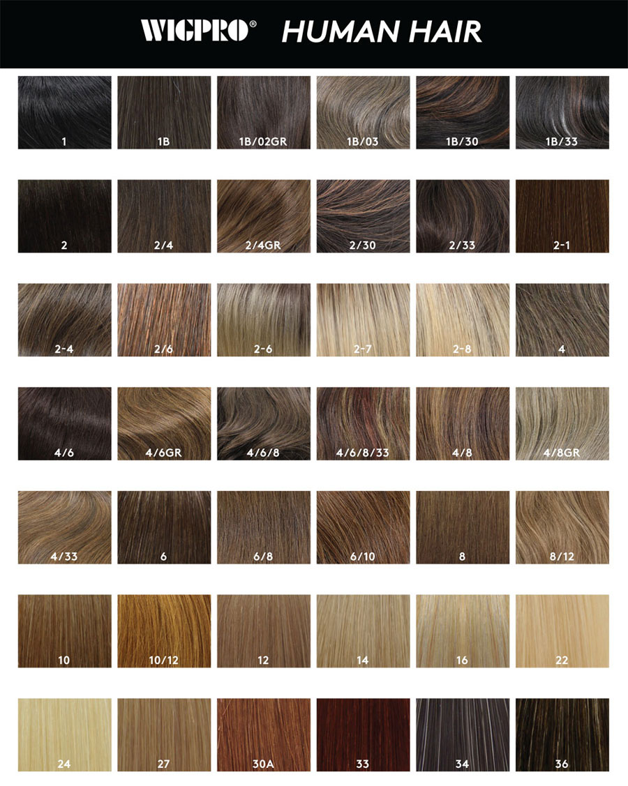 Men's Human Hair Colors