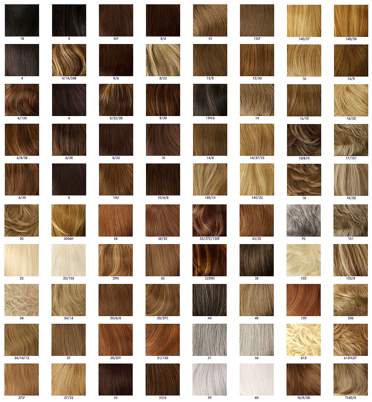 Human Hair colors